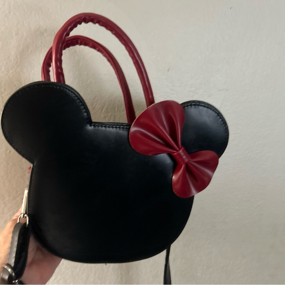 Black and Red Bow Women's Bag